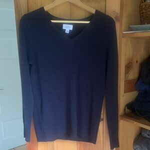 Croft & Barrow Deep Blue V-Neck Sweater